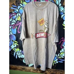 Wylie Coyote Oops Graphic Tee, Brown, 5XL